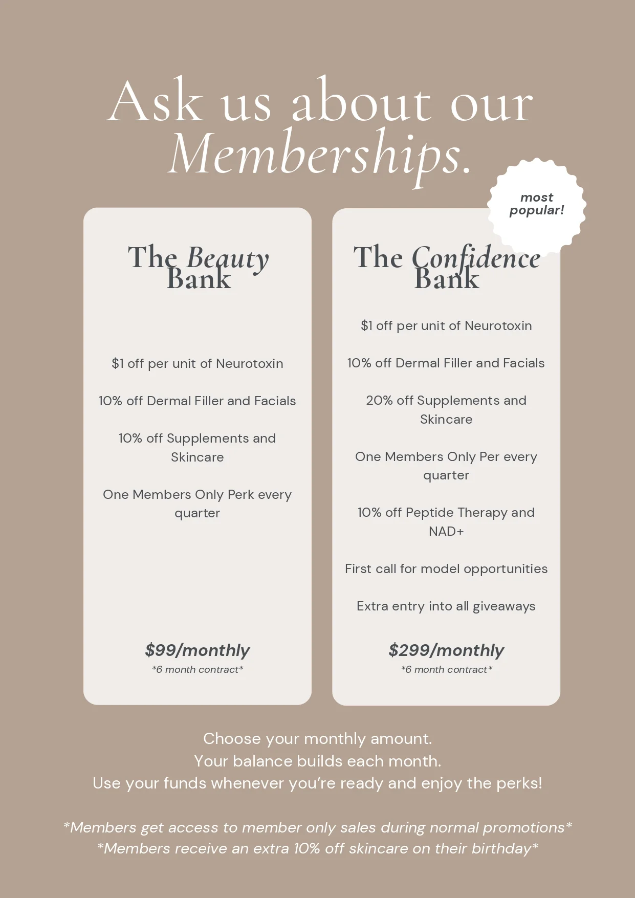 Memberships